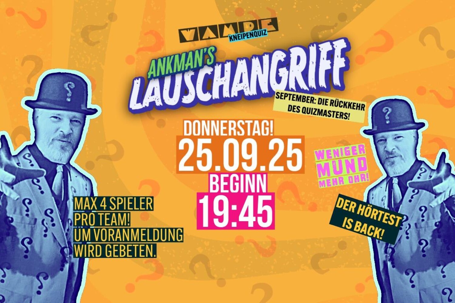 Kneipenquiz in Spandau. Quiznight. Audoiquiz.