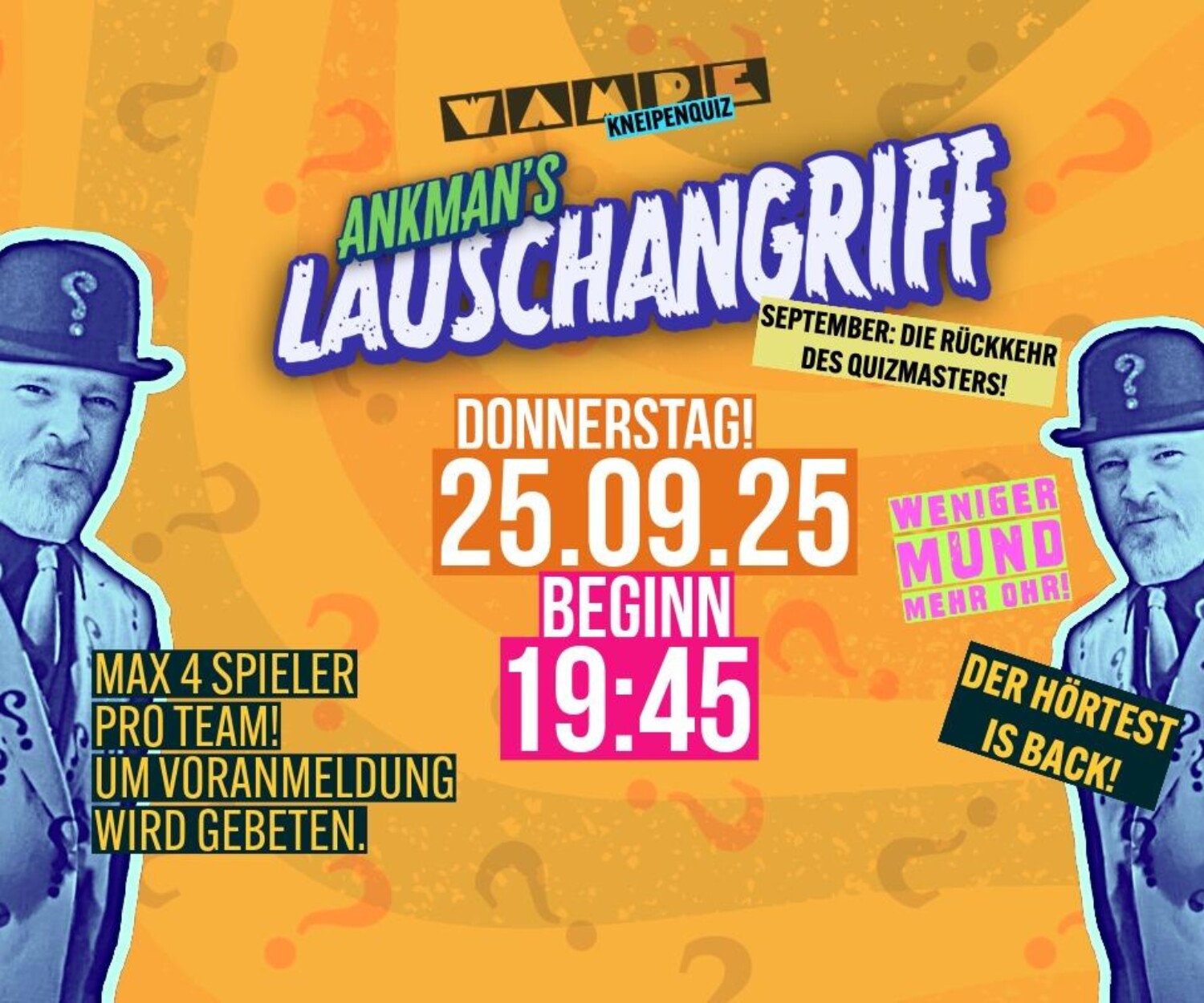 Kneipenquiz in Spandau. Quiznight. Audoiquiz.