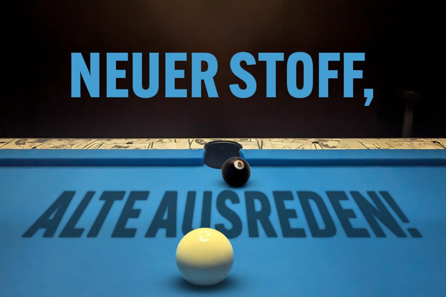 Billard mit neuem Tuch