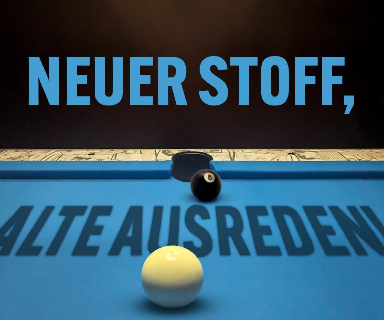 Billard mit neuem Tuch