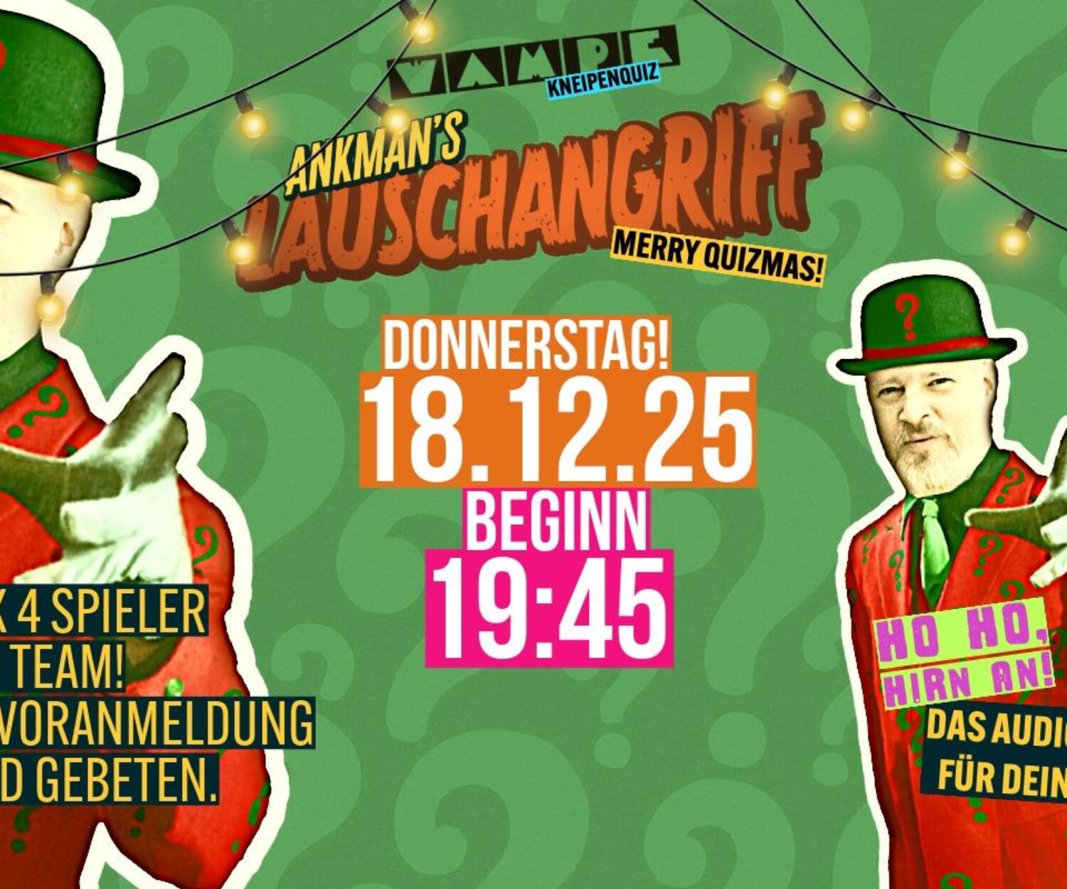 Kneipenquiz in Spandau. Quiznight. Audoiquiz.